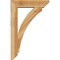 Ekena Millwork Thorton Slat Rough Sawn Bracket w/ Offset Brace, Western Red Cedar, 6"W x 22"D x 34"H BKT0604X22X34THR06RWR - alternate 2